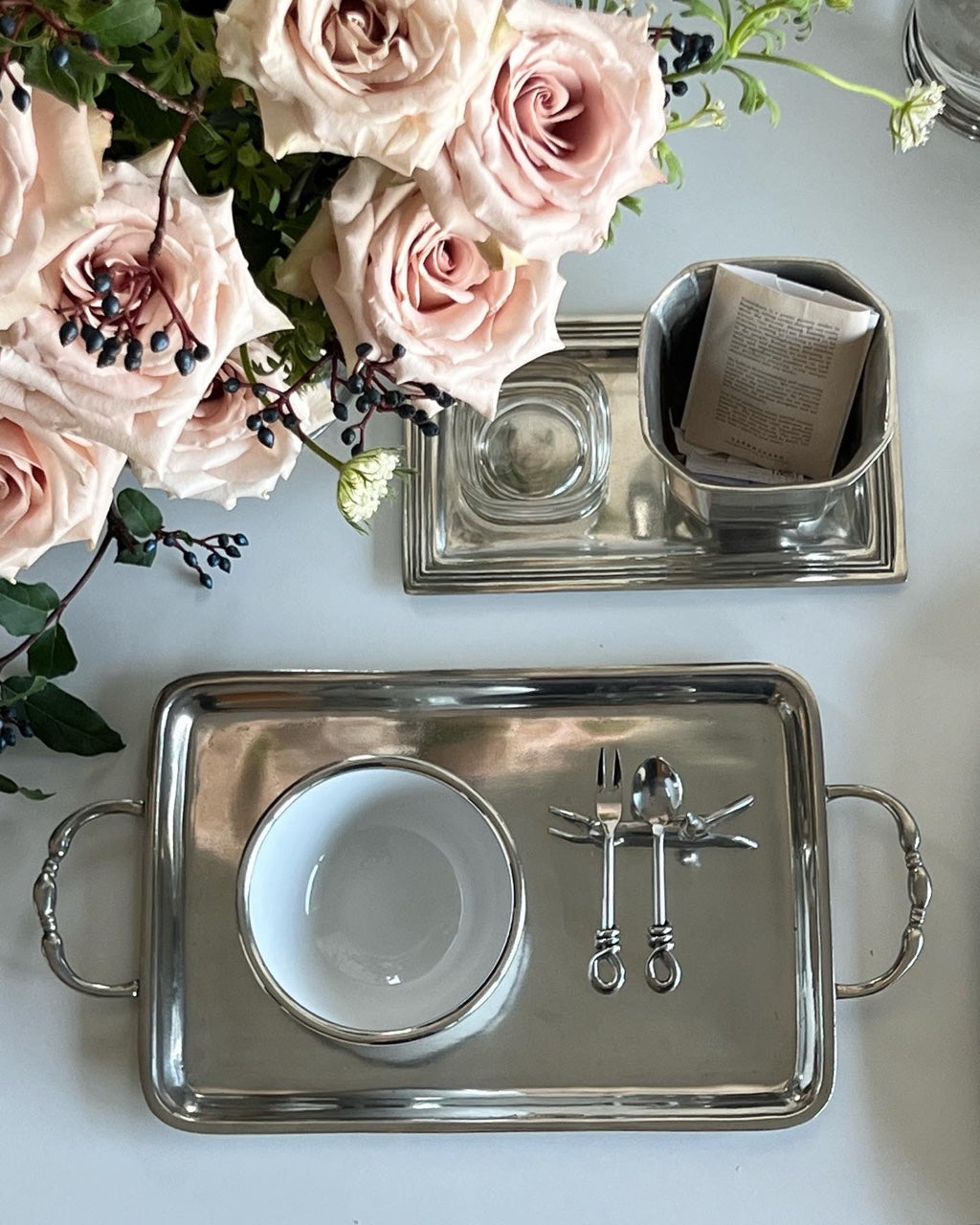 Mini Rectangle Handle Tray